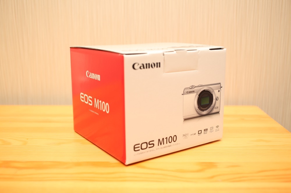 Canon EOS M100】ミラーレス一眼カメラの開封。レビューと使い方をご