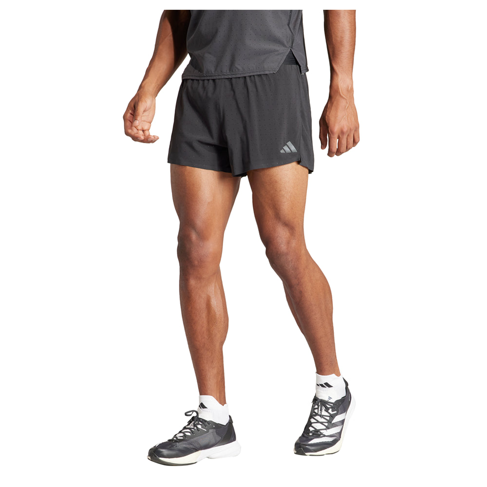 Shop Black Mens Adizero Split Running Shorts – Shoebacca