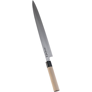 正本総本店 正本 本霞玉白鋼 柳刃刺身 30cm - 調理器具のSHOKUBI