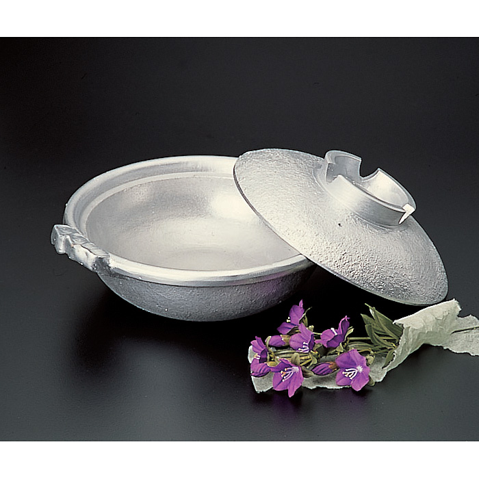 アルミ 土鍋風鍋 白仕上 21cm - 調理器具のSHOKUBI