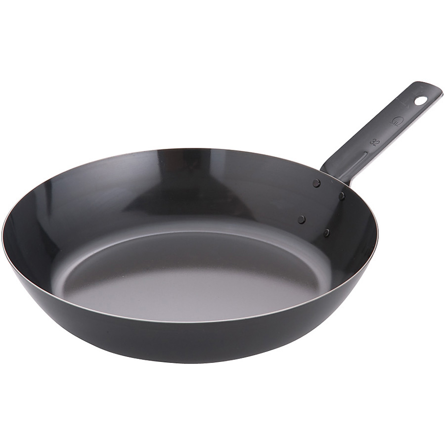 遠藤商事 SA 鉄黒皮 厚板フライパン オーブン用 32cm - 調理器具のSHOKUBI
