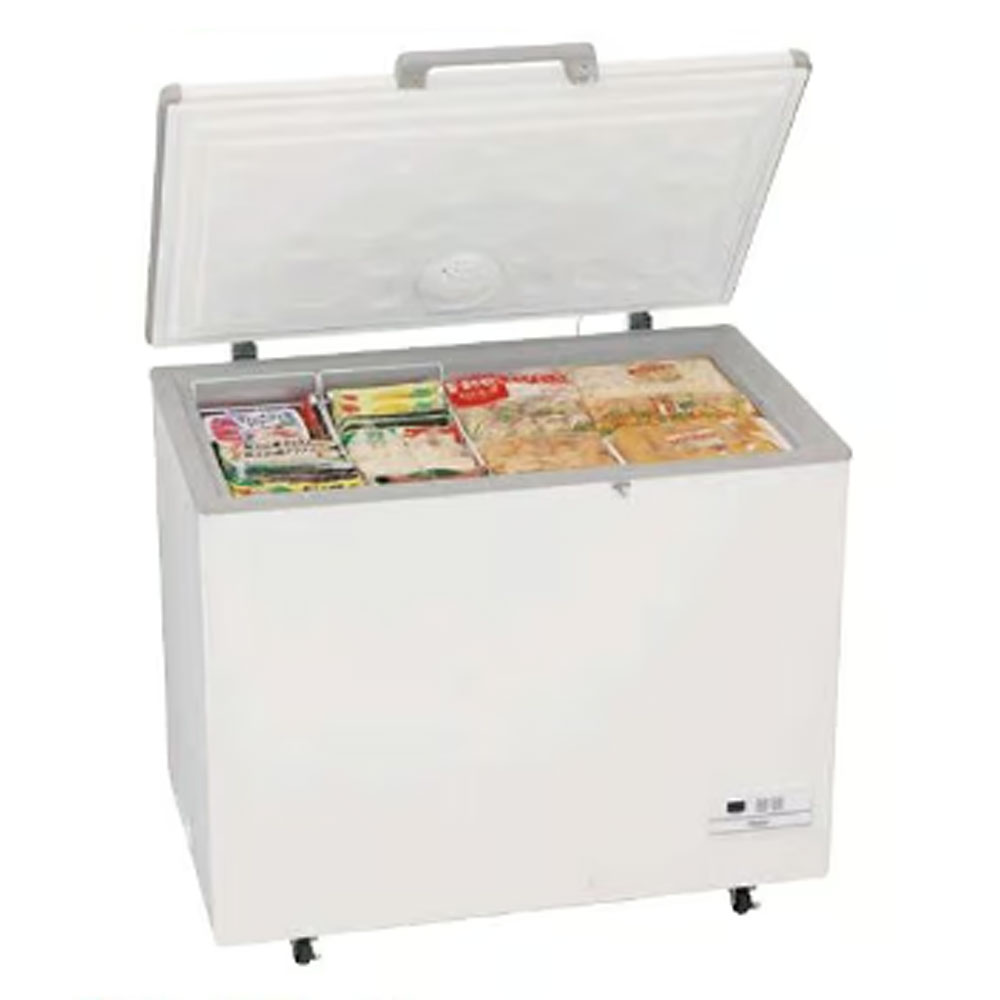 ハイアール 上開き直冷式冷凍庫 JF-MNC319B(W) 319リットル - 調理器具
