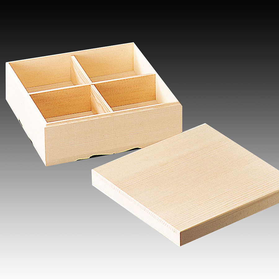 Yタイプ 白木 おせち用重箱 7寸 1段 - 調理器具のSHOKUBI