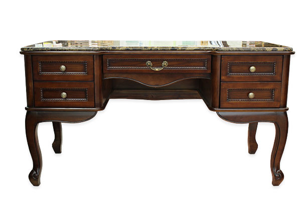 大理石天板の書斎机【書斎家具デスク通販】