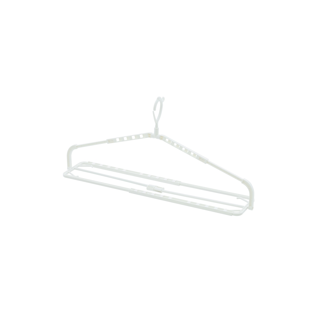 伸縮バスタオルハンガー2枚干し2本組 1箱(20セット): 日用品