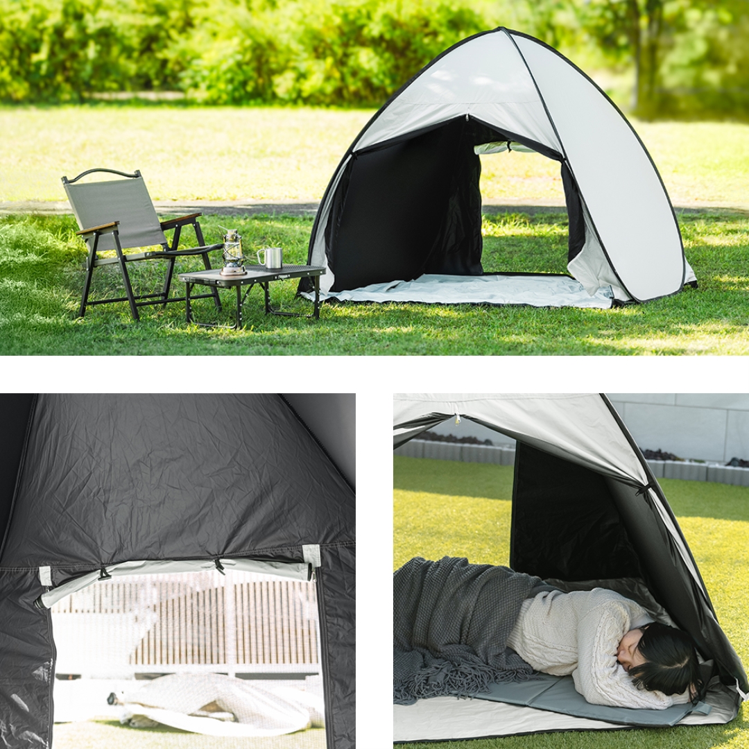 クイックシェードフルクローズ 180 ブラックコーティング: アウトドア