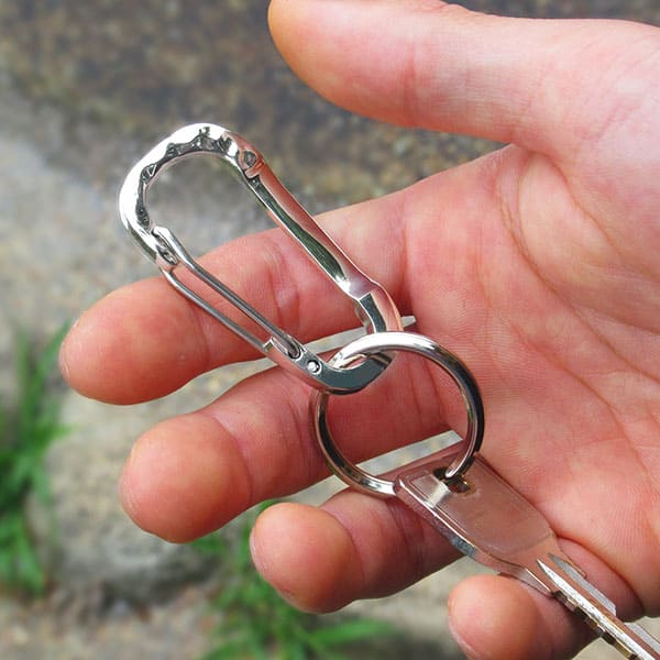 刻印OK】カラビナフック リング付き 送料無料 名入れ ギフト 人気 DG-103WA