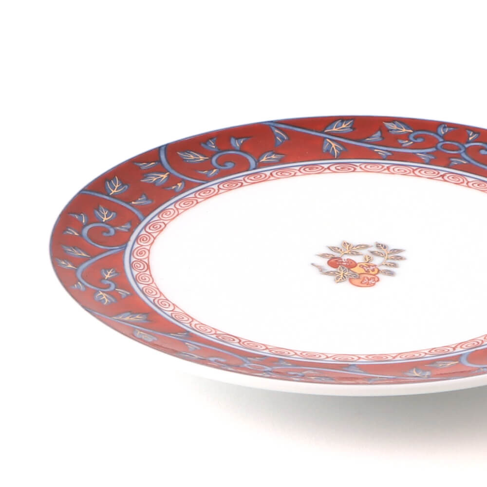 染錦柘榴見込 皿（16cm） ｜ 有田焼の源右衛門窯公式オンラインショップ