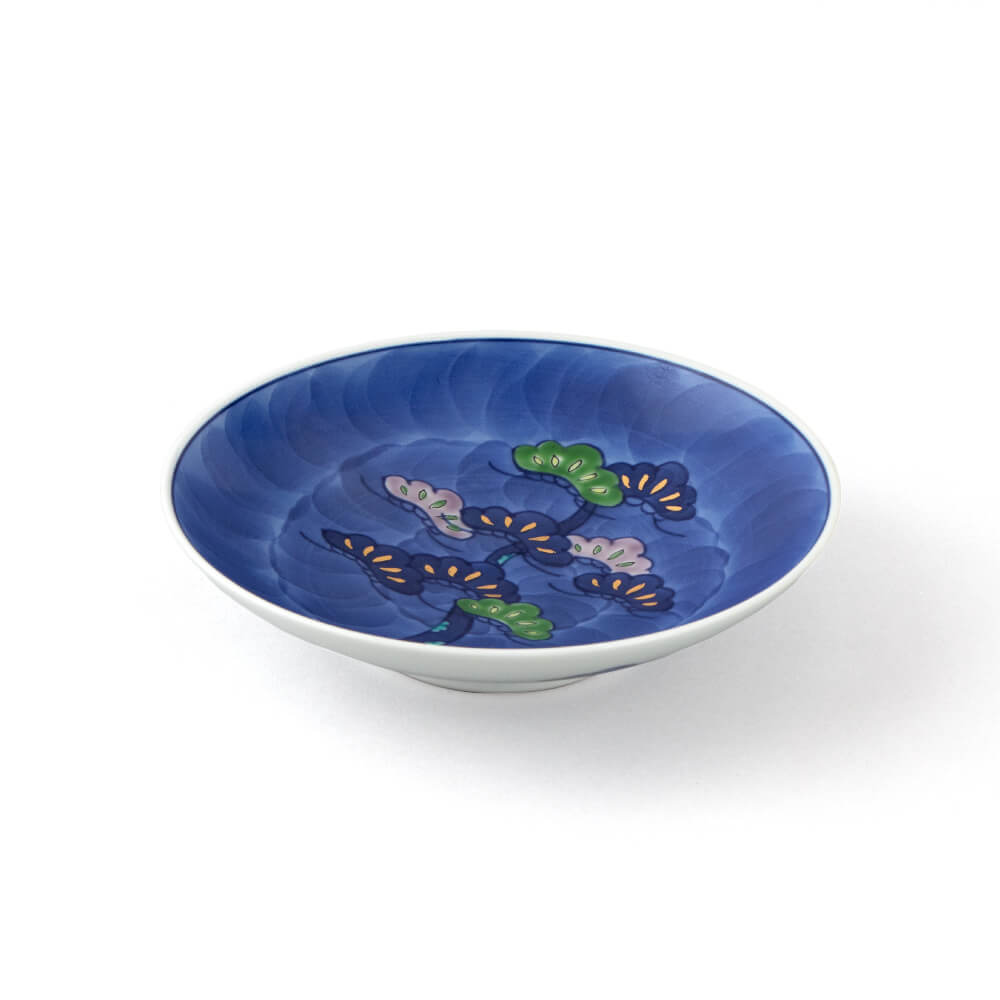 染錦金彩松絵 銘々皿 ｜ 有田焼の源右衛門窯公式オンラインショップ