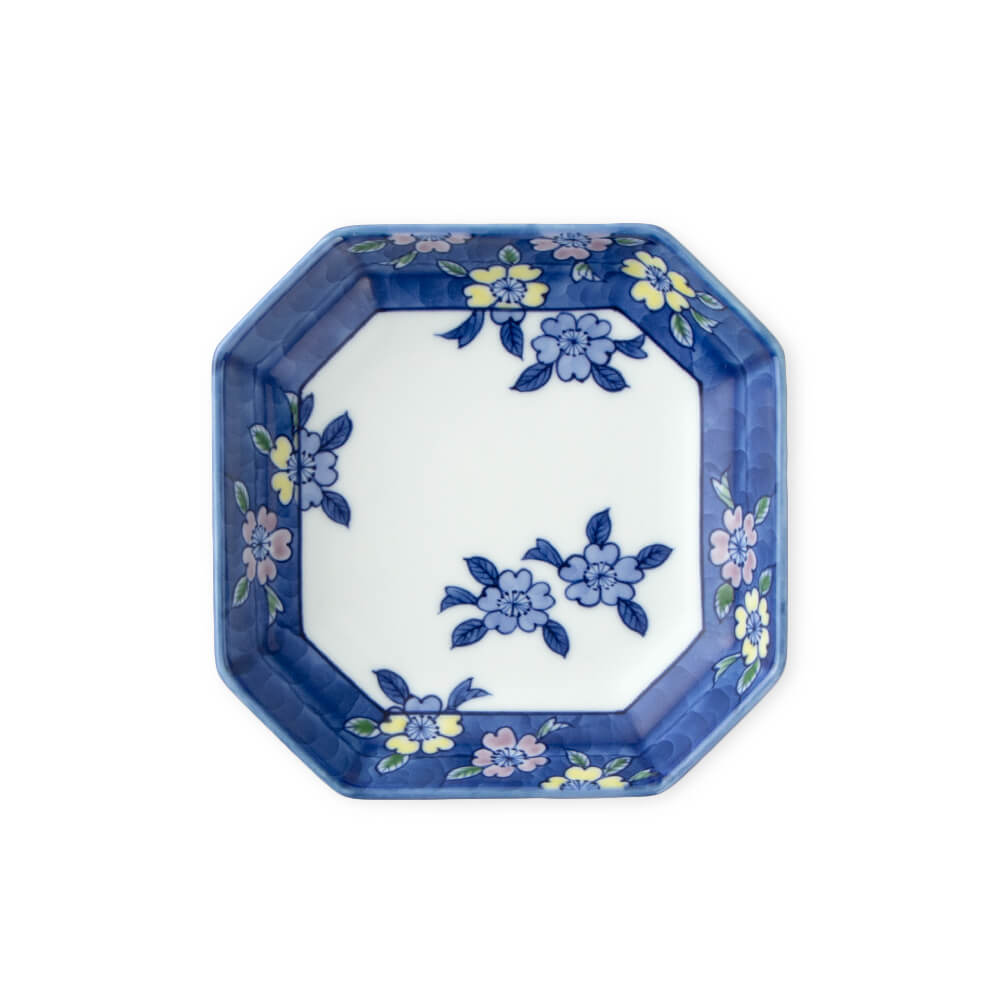 染錦桜濃 銘々方皿 ｜ 有田焼の源右衛門窯公式オンラインショップ