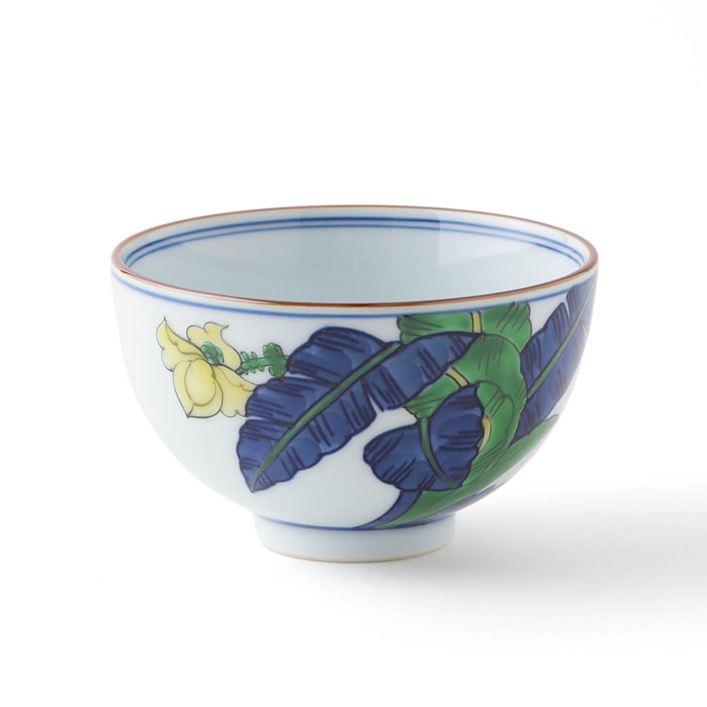 染錦芭蕉絵 飯碗 ｜ 有田焼の源右衛門窯公式オンラインショップ