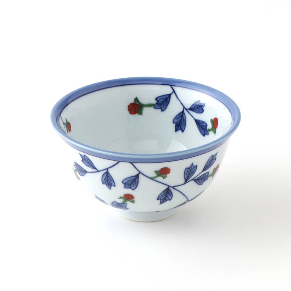 染錦苺絵（赤） 飯碗 ｜ 有田焼の源右衛門窯公式オンラインショップ