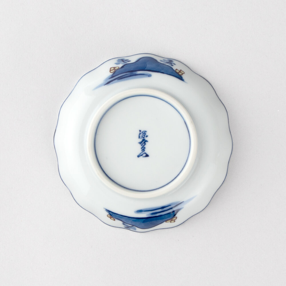 染錦山水絵 小皿 ｜ 有田焼の源右衛門窯公式オンラインショップ