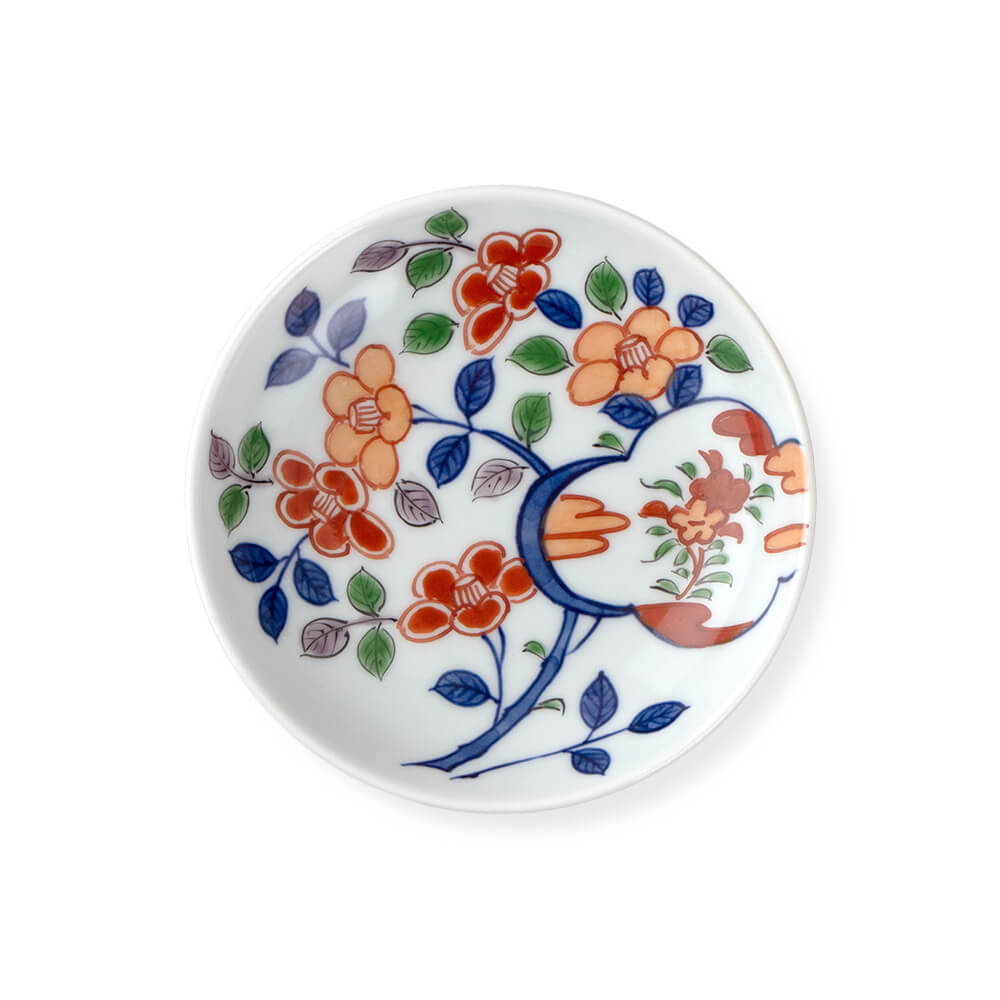 古伊万里風椿絵 小皿 ｜ 有田焼の源右衛門窯公式オンラインショップ