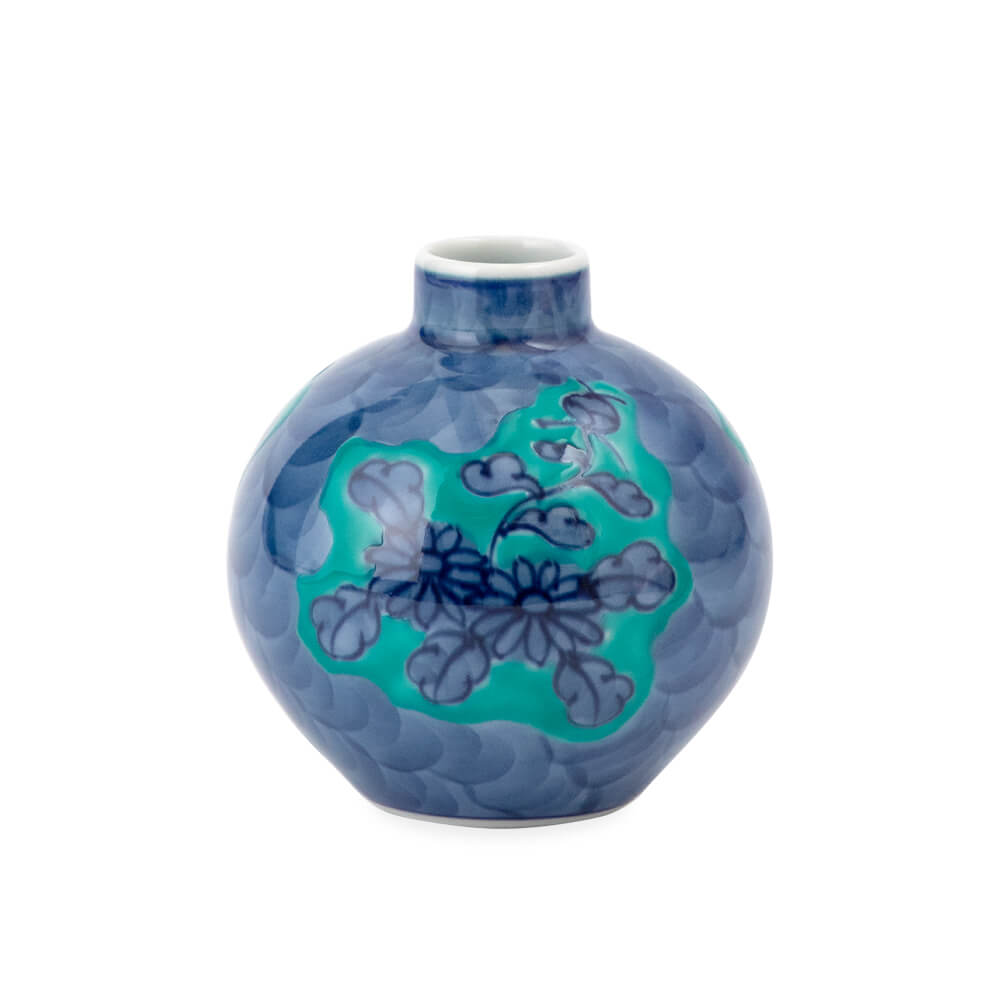 青彩菊絵 小花瓶 ｜ 有田焼の源右衛門窯公式オンラインショップ