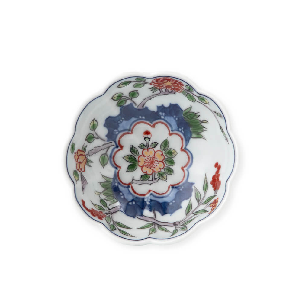 染錦草花文 猪口 ｜ 有田焼の源右衛門窯公式オンラインショップ