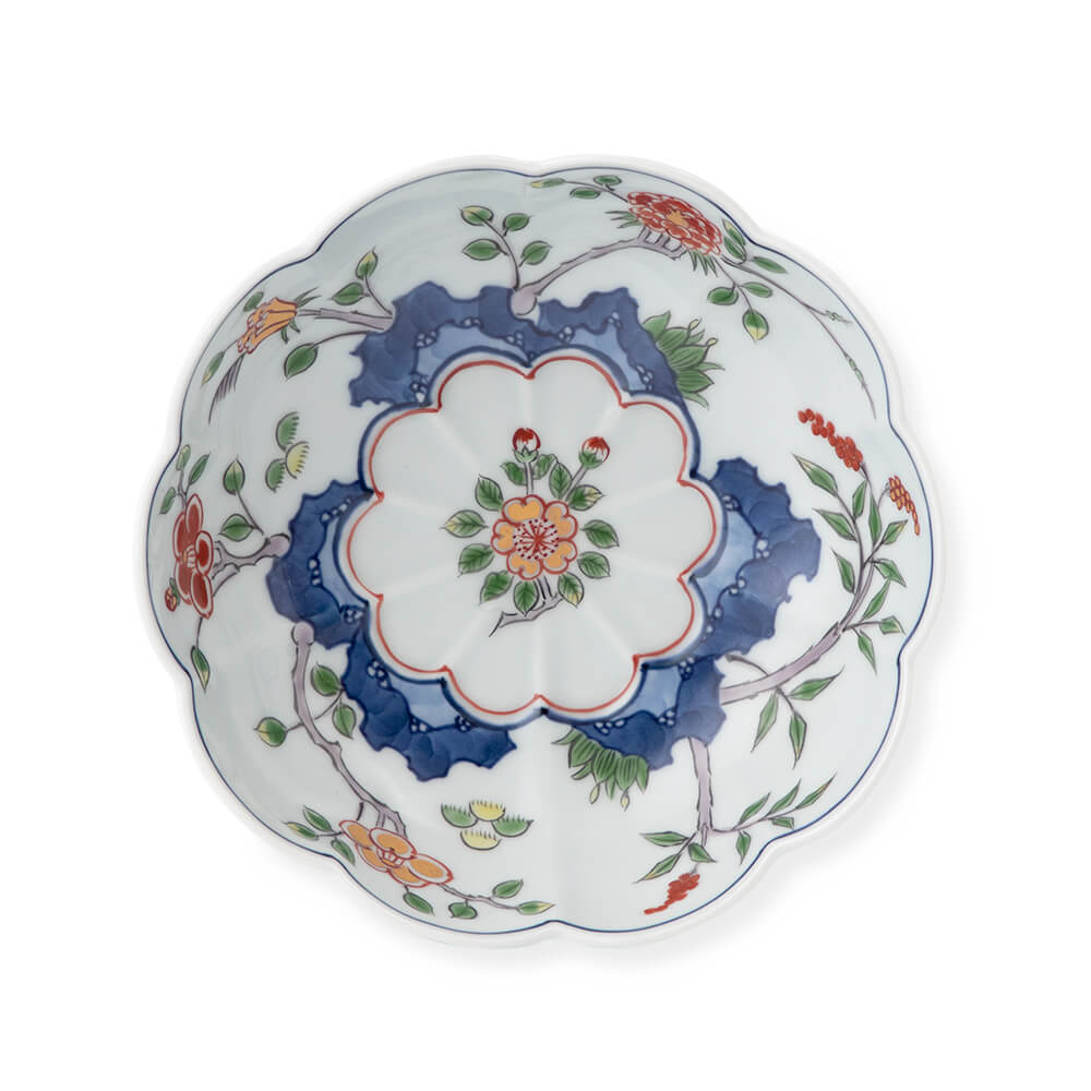 染錦草花文 鉢 ｜ 有田焼の源右衛門窯公式オンラインショップ