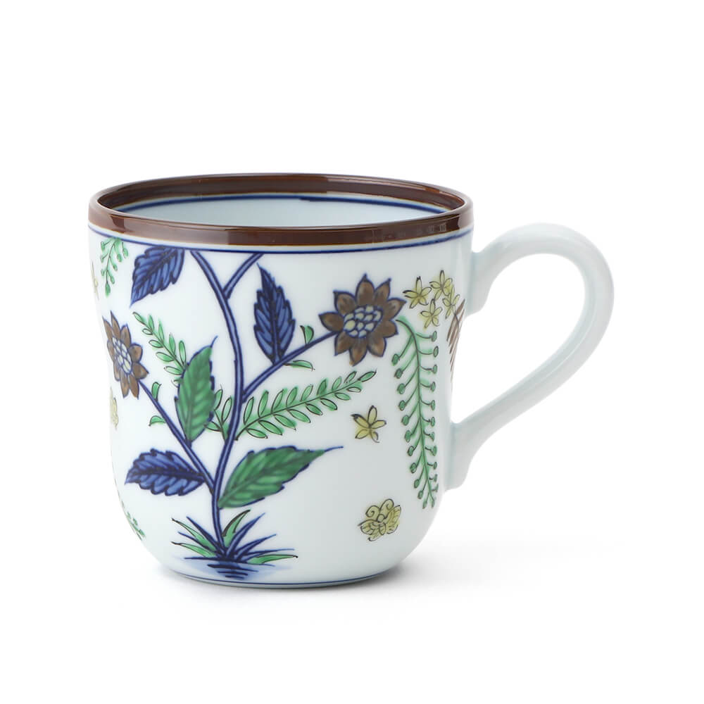 染錦更紗手花蝶文 飯碗 ｜ 有田焼の源右衛門窯公式オンラインショップ