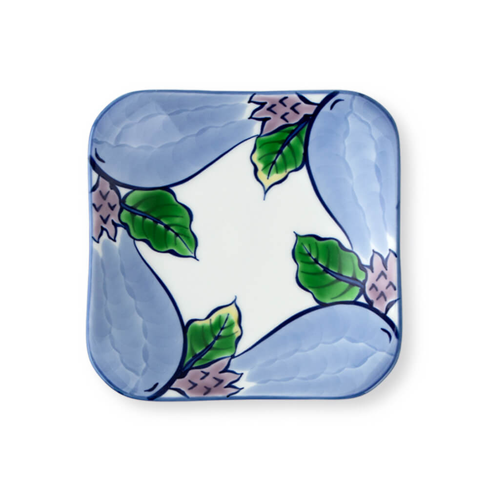 染錦縁茄子（小） 皿 ｜ 有田焼の源右衛門窯公式オンラインショップ