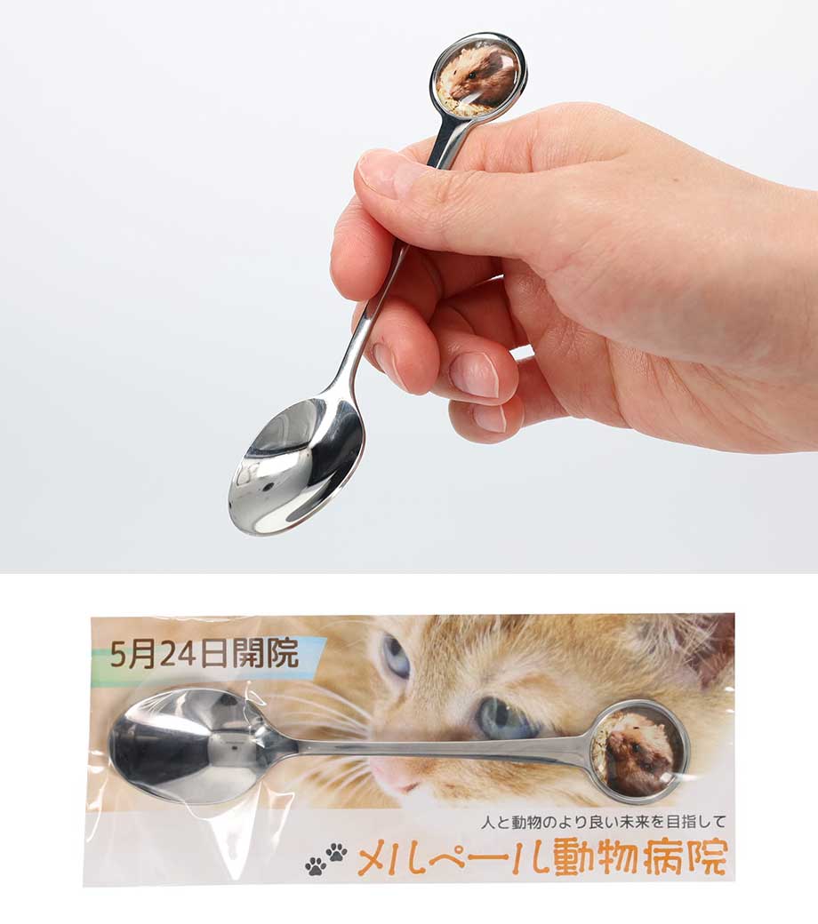 フルカラー印刷台紙付き】オリジナルスプーン｜最安値￥301|ほしい