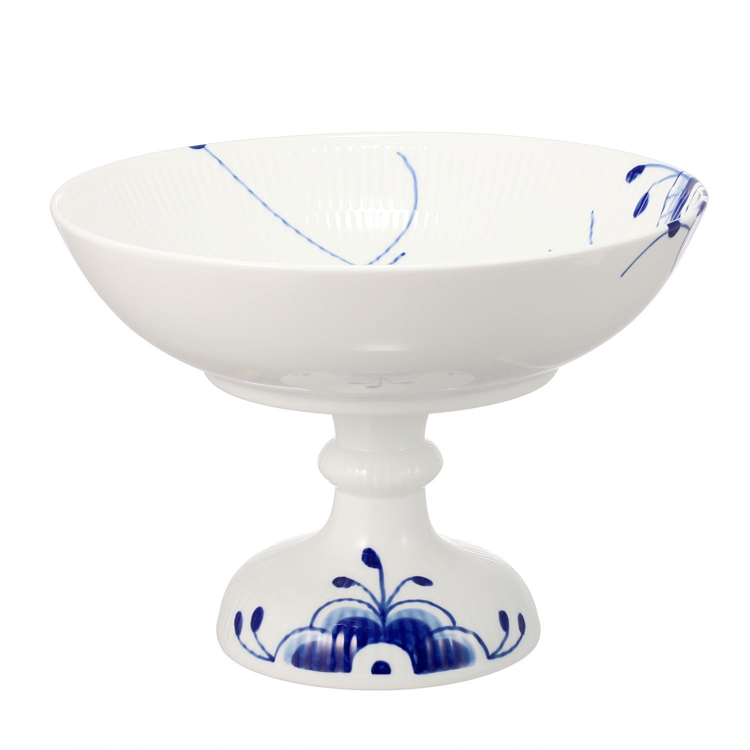 ロイヤル コペンハーゲン ブルーフルーテッド メガ コンポート