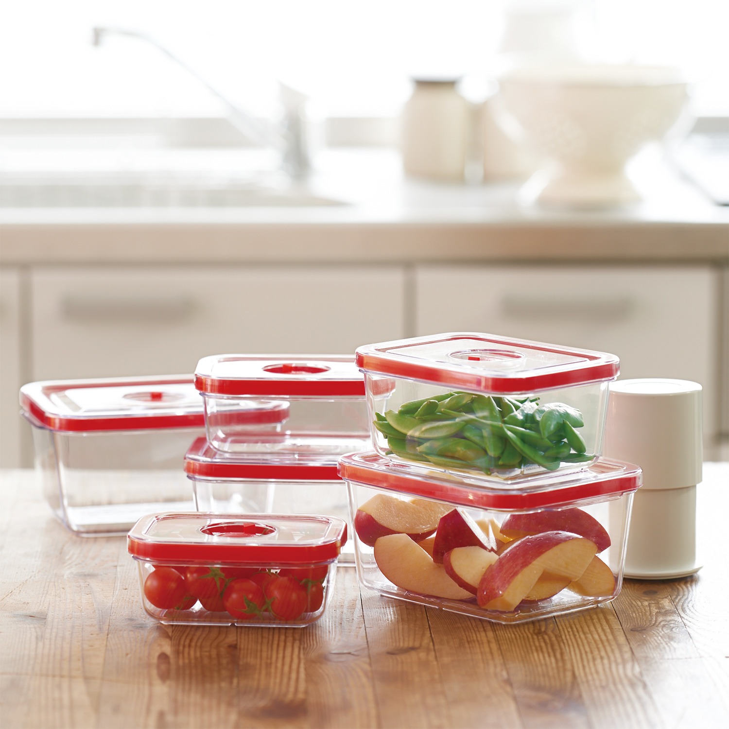 ビバライズ 真空保存容器ヒューロック3種6個セット- ショップチャンネル