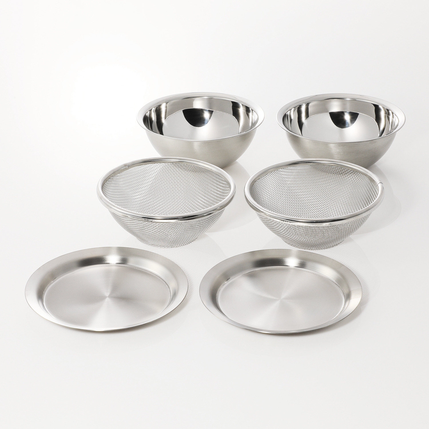 新越 丈夫で使いやすい！ フタ付ミニざるボウル 6点セット- ショップ