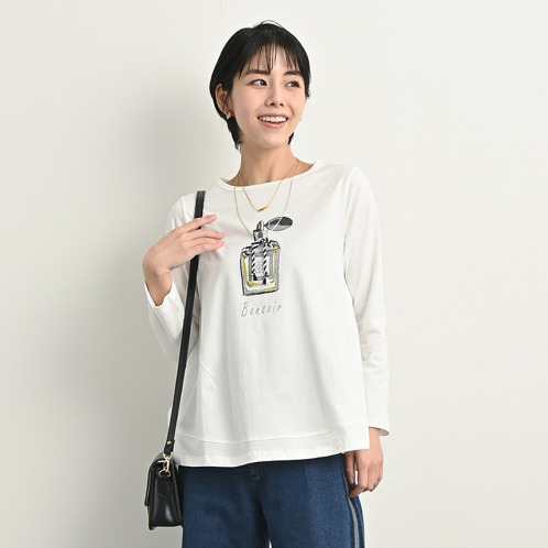 ゼラールスポーツ コットン100％ 刺しゅうモティーフ ロング