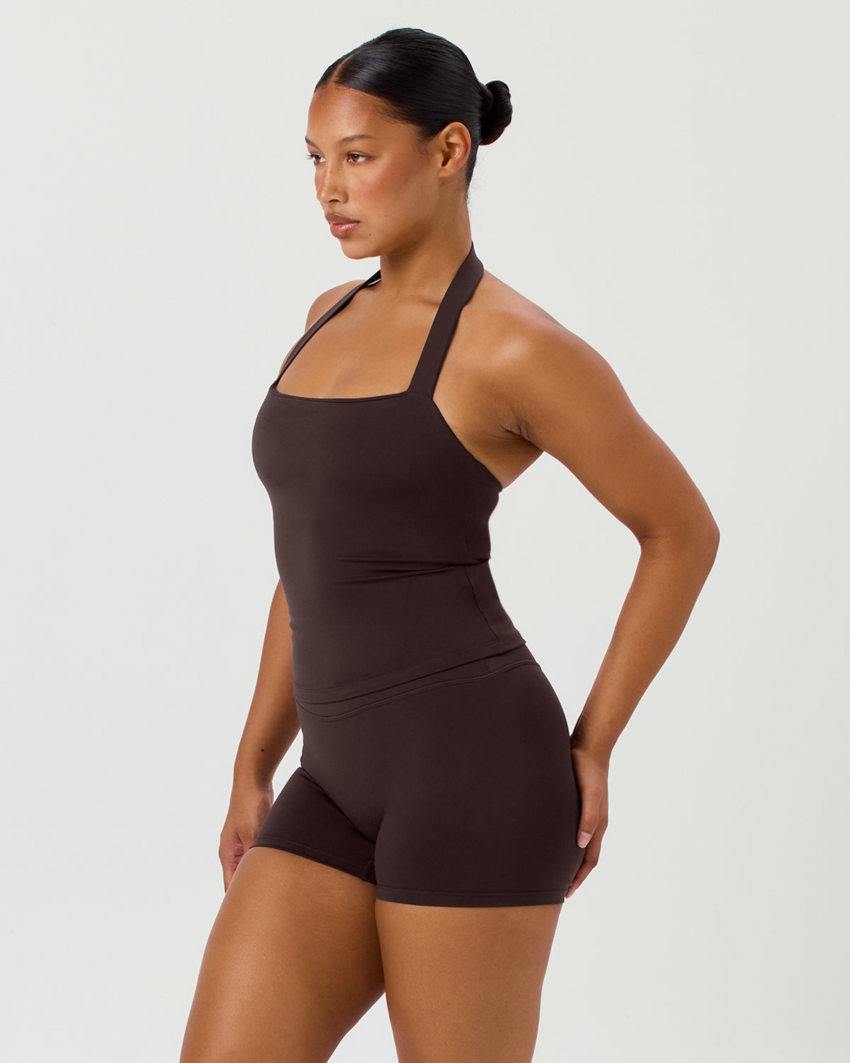 Serenity Longline Nora Tank | Espresso