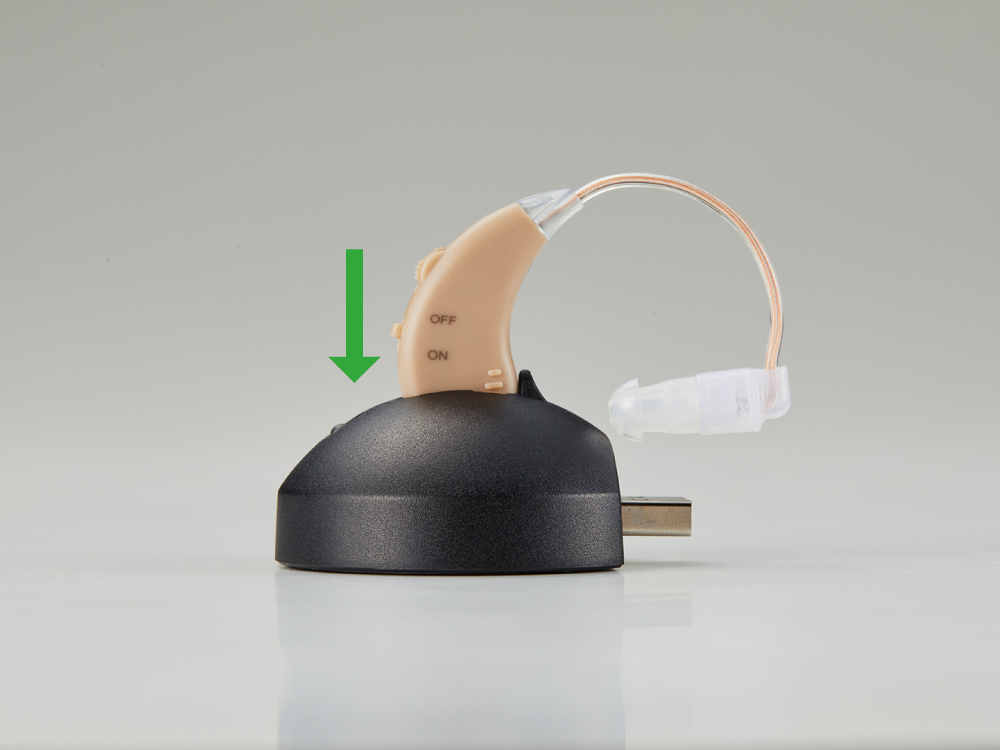 充電方法は？｜楽ちんヒアリング SK-05（耳かけ型集音器） よくあるご