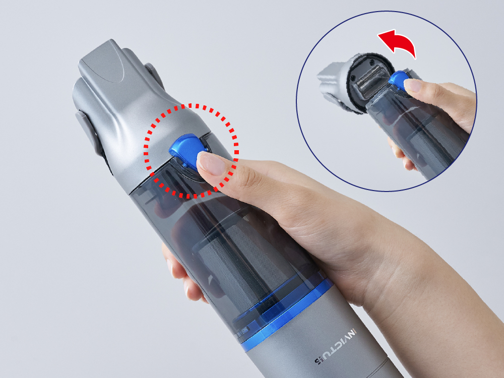 ダストカップの中のゴミを捨てる頻度は？｜インビクタス ワン（軽量