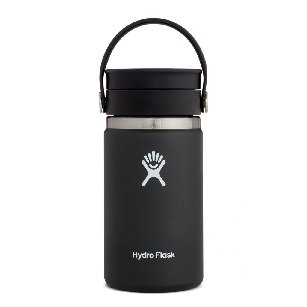 black 12 oz coffe with flex sip lid | princeton | hydro flask