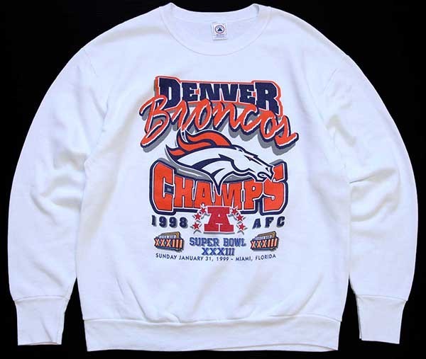 90s USA製 NFL DENVER BRONCOS CHAMPS スウェット 白 L - Sixpacjoe