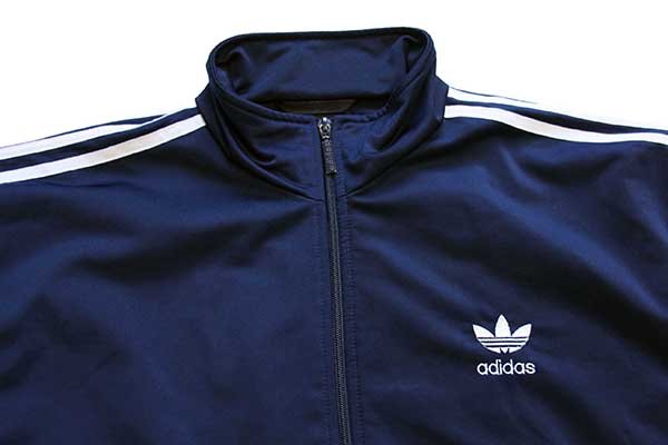 90s adidasアディダス トレフォイル ロゴ刺繍 トラックジャケット