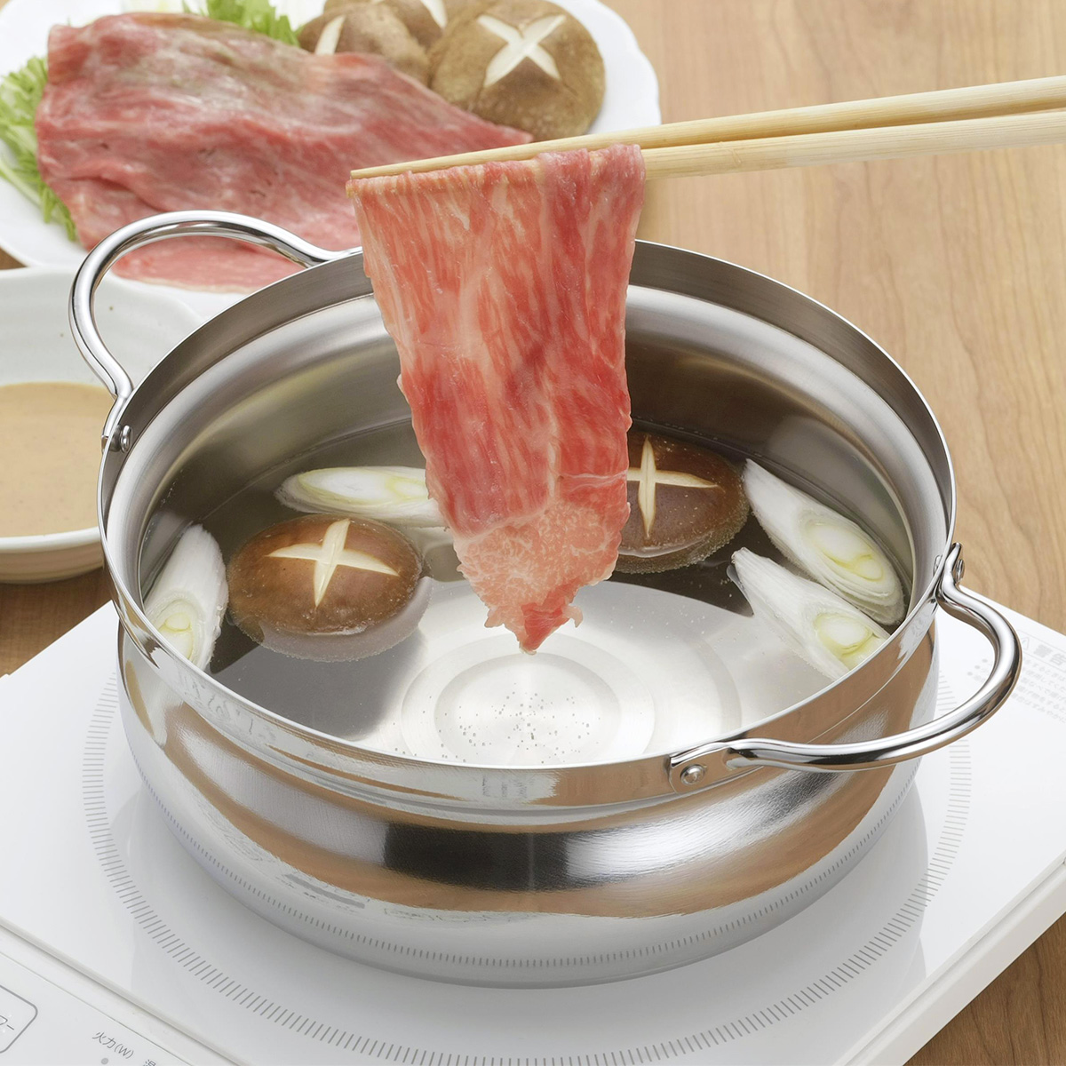 IH対応アルミ芯3層鋼土鍋風なべ 26cm | 下村企販株式会社