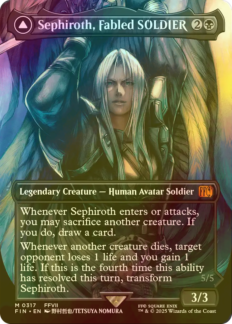 FOIL] 威名のソルジャー、セフィロス/Sephiroth, Fabled SOLDIER No