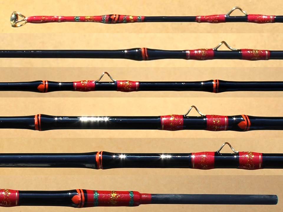 和竿 480mm 15段 継ぎ目黒漆 50年もの 和竿 480mm 15段 継ぎ目黒漆 50