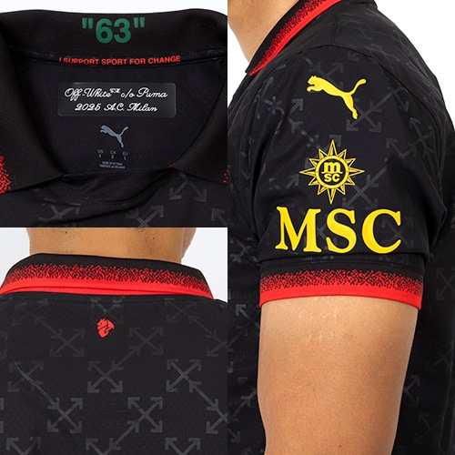 24-25 ACミラン×Off-White 4th オーセンティックユニフォーム