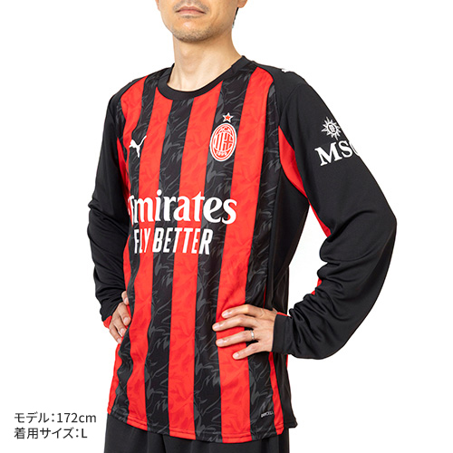 25-26 ACミラン HOME 長袖ユニフォーム／サッカーショップKAMO