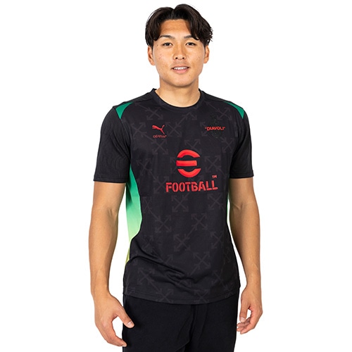 24-25 ACミラン×Off-White 4th プレマッチ ジャージー／サッカー