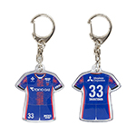 2025 FC東京 ユニフォーム型PVCキーホルダー #18 橋本 拳人／サッカー