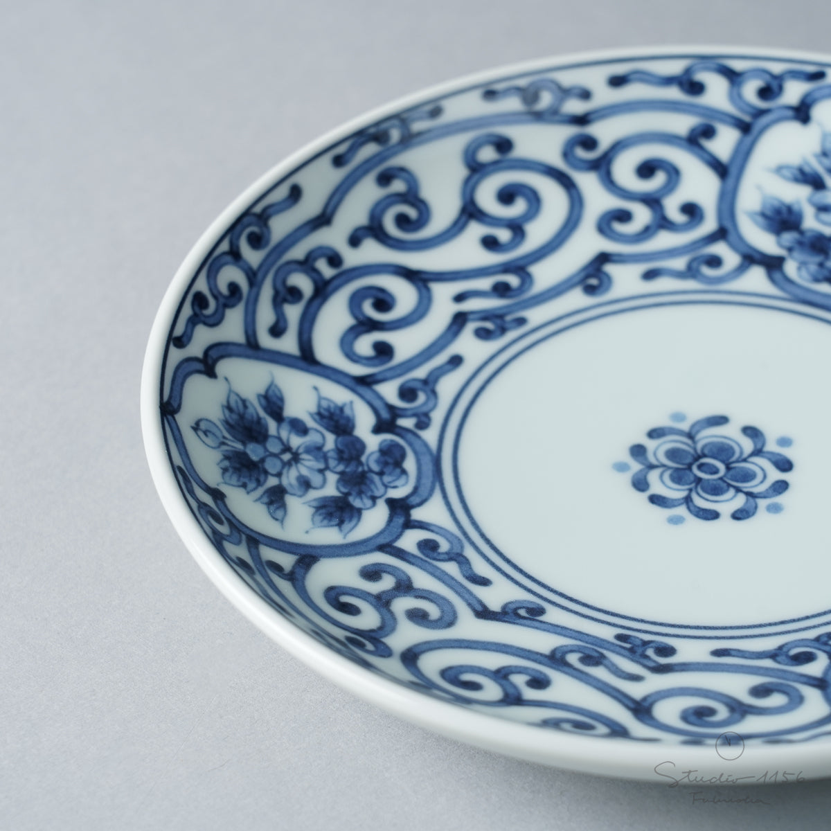 薩摩焼 大皿 丸十字 8000 白薩摩丸小鉢[シロサツママルコバチ]｜沈壽官