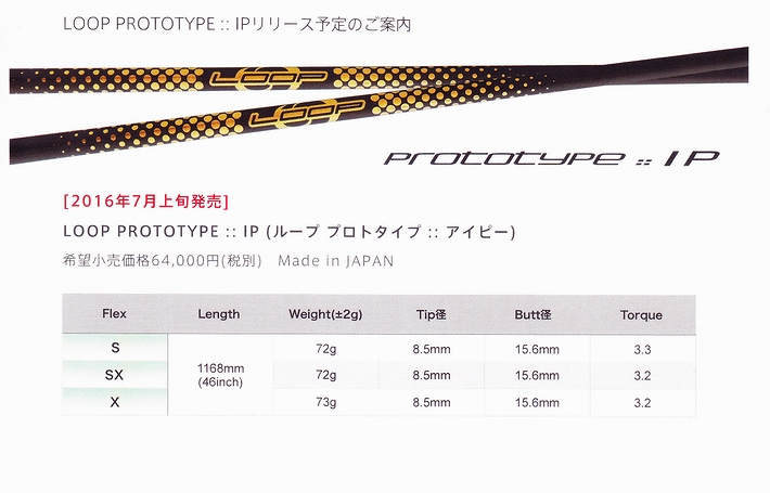 シンカグラファイト 新商品 LOOP Prototype IP （アイピー）のご紹介