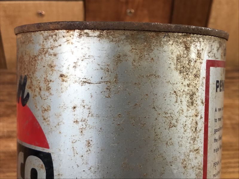 Penn Amoco Oil Tin Can アモコ ビンテージ オイル缶 ブリキ缶 50年代