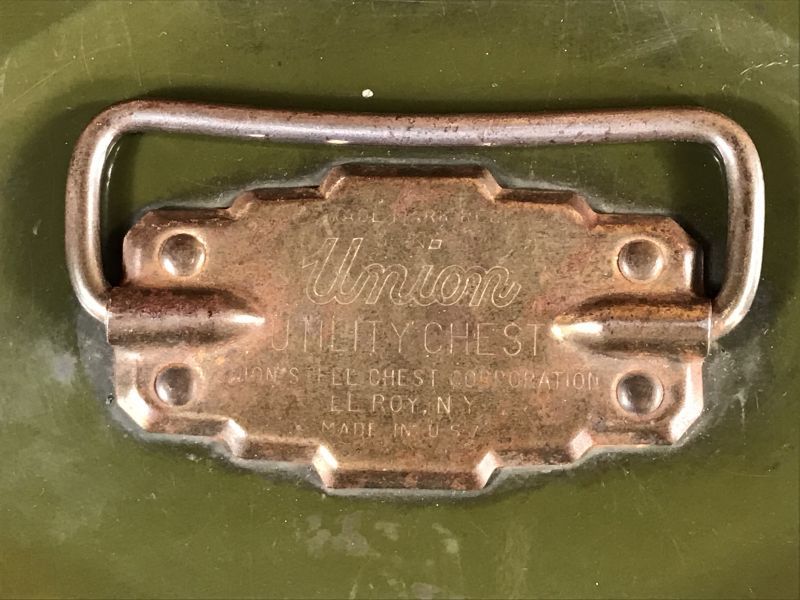Union Utility Chest Army Green Metal Tool Box ユニオン