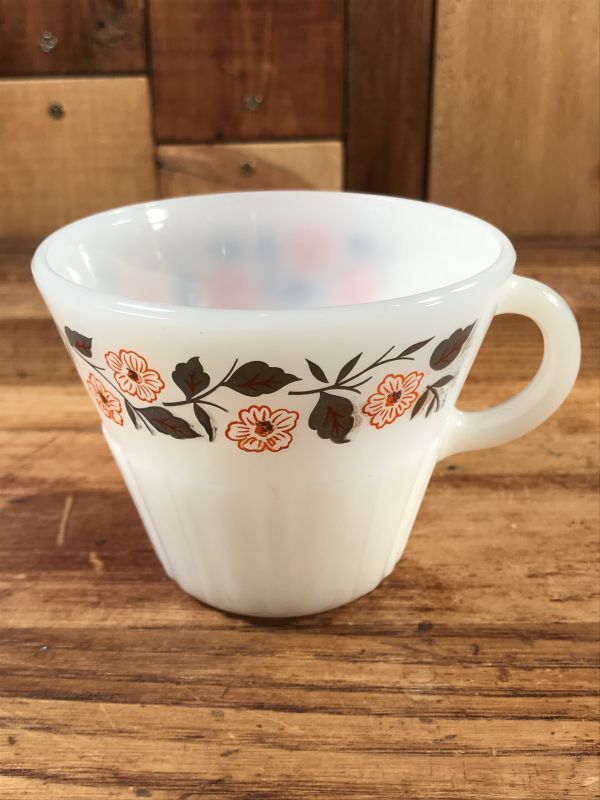 Termocrisa Flower Milk Glass Mug ミルクガラス ビンテージ