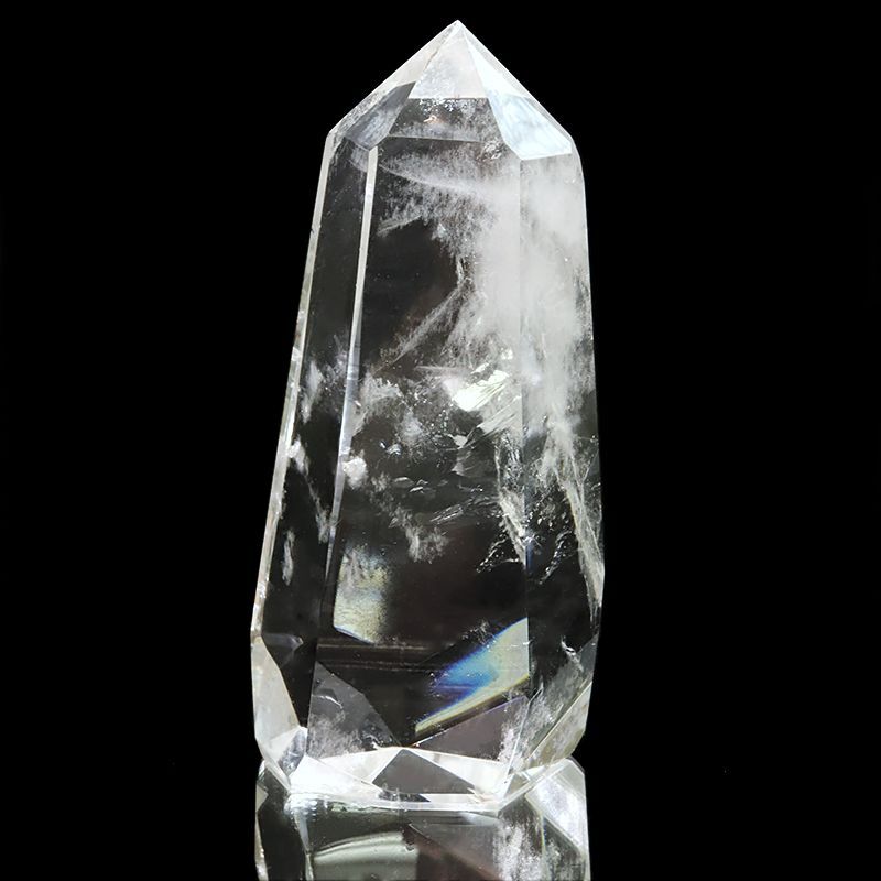 フォッシルマーブル（化石大理石）タワー／ポイント 希少六角柱 天然石