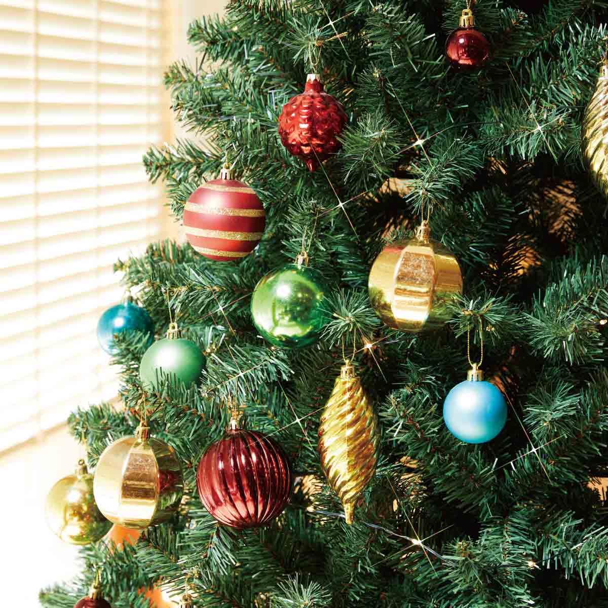 ウッドポットクリスマスツリーセット カラフル［ストエキオリジナル