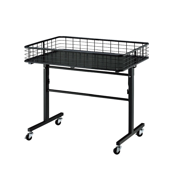 折りたたみワゴン ブラック〔ストエキオリジナル〕 幅90cm