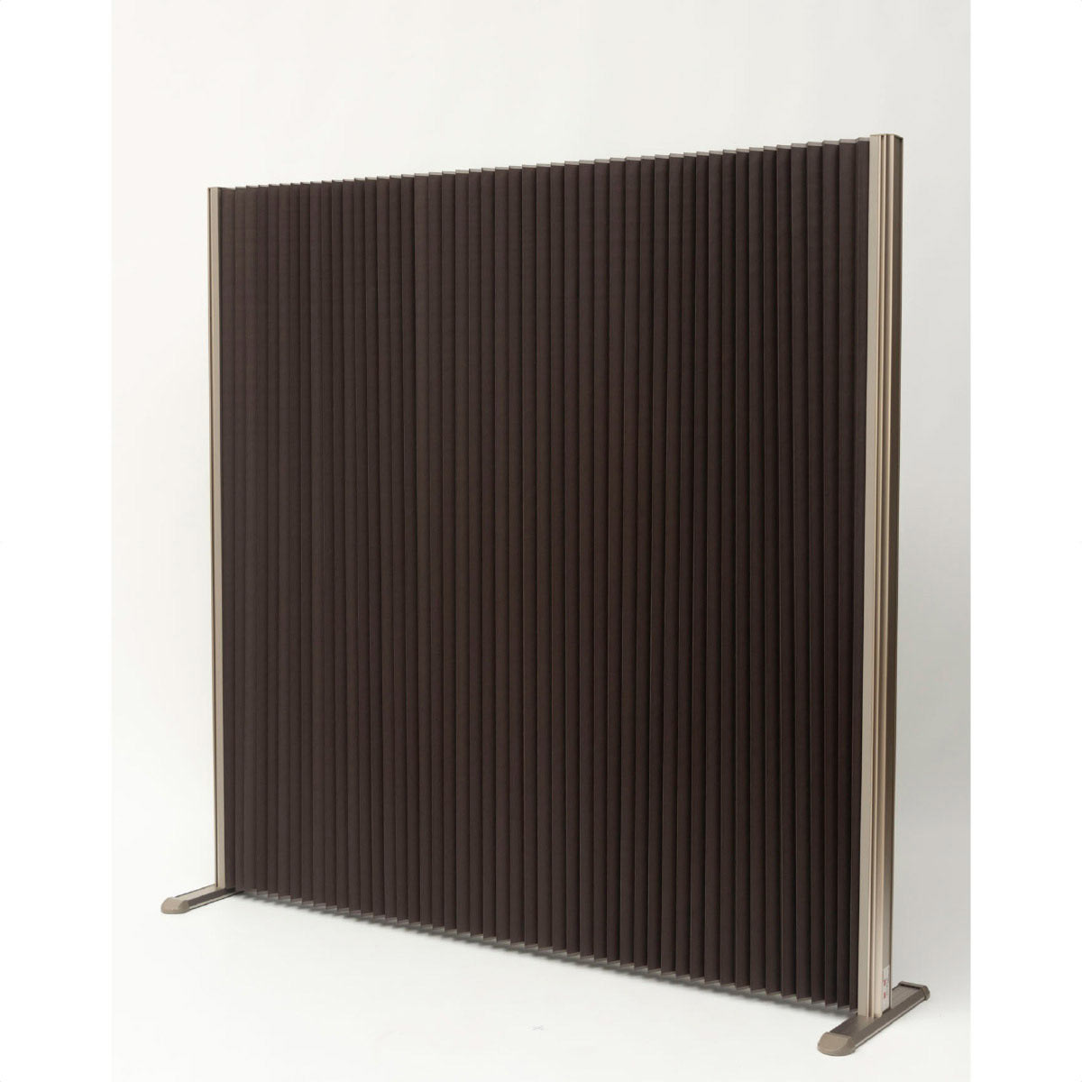 防炎・消臭アコーディオンパーテーション ブラウン ショートタイプ 幅90